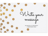 Gift Wrap + Hand Written Note